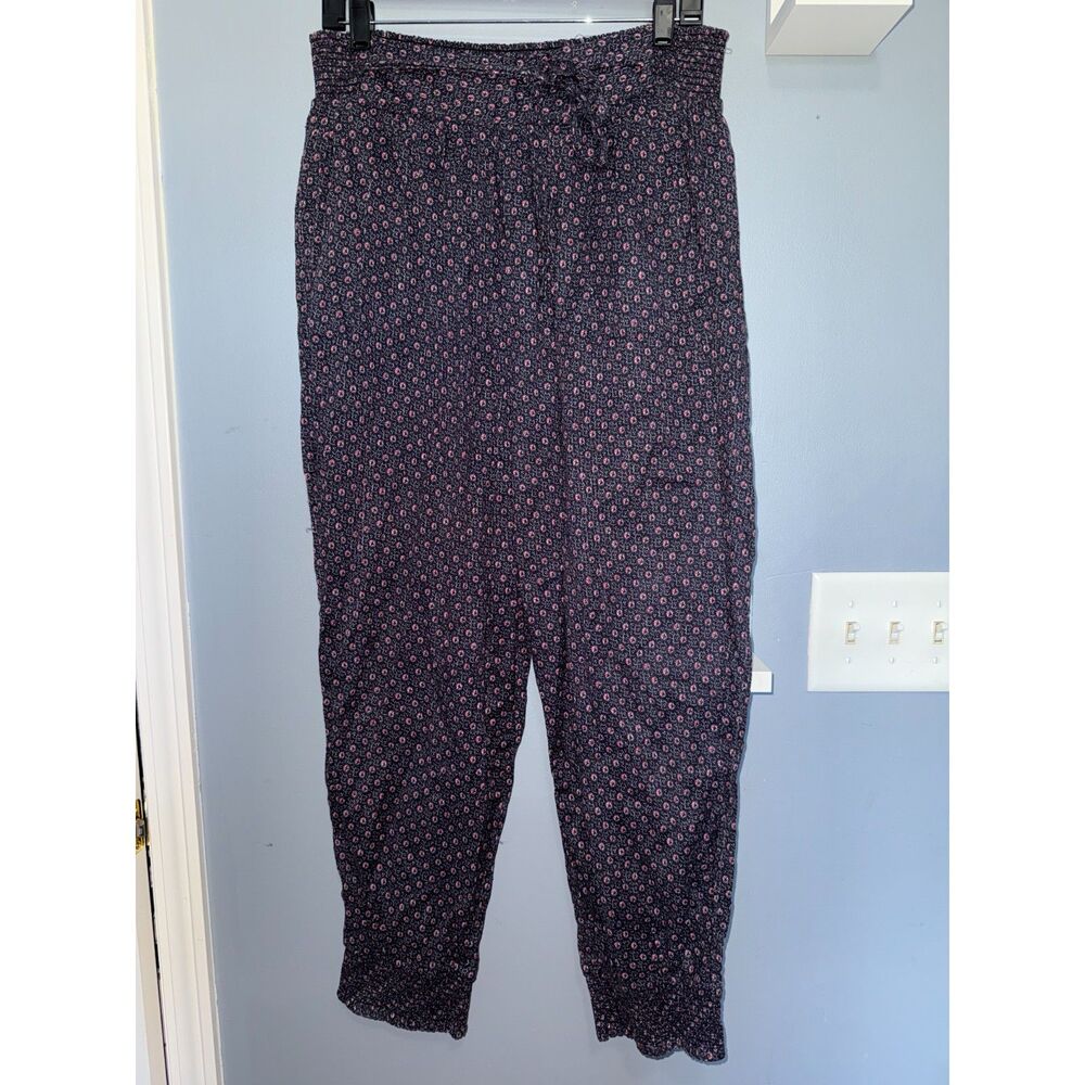 La Vie by Rebecca Taylor 100% Cotton Patterned Pull-On Pants | Size XL | Casual